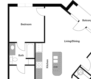 Epic B2 Floor Plan Two Bedroom - B2